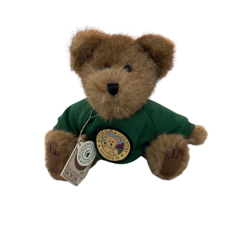 Boyds Collection Teddy Bear I Survived Boyds Bear Country Gettysburg PA Brown